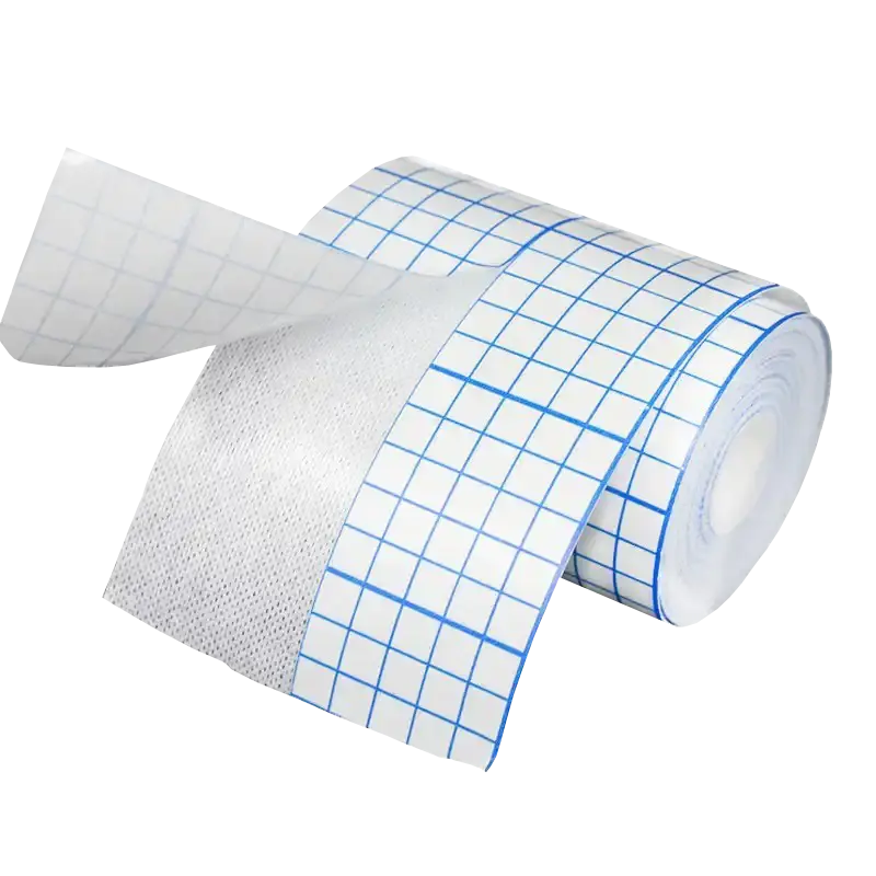 Blue check printed mesh non-woven tape