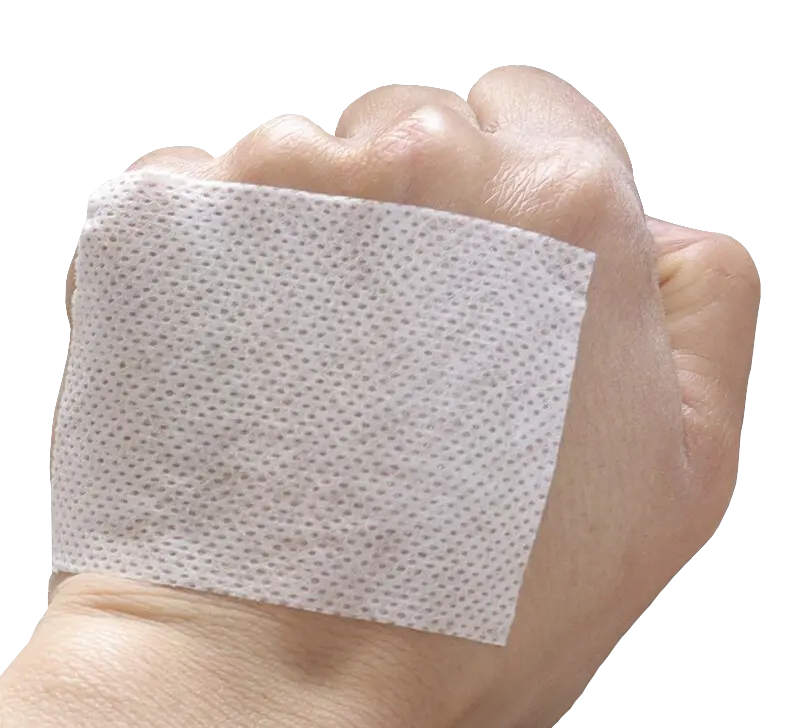 Blue check printed mesh non-woven tape