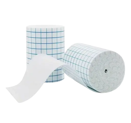 Blue check printed mesh non-woven tape